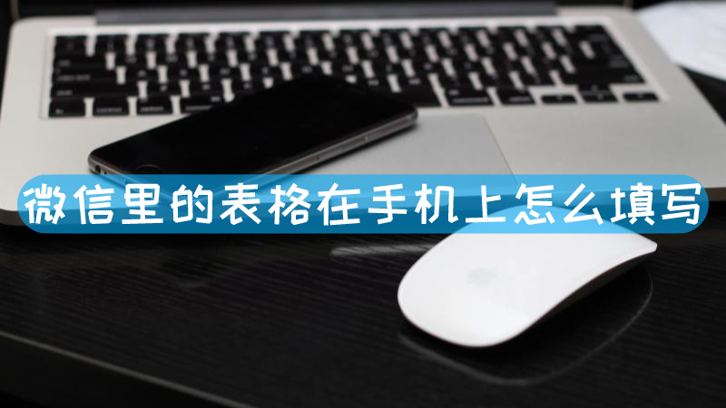 微信里的表格在手机上怎么填写 微信里的表格怎么用手机填写文章配图